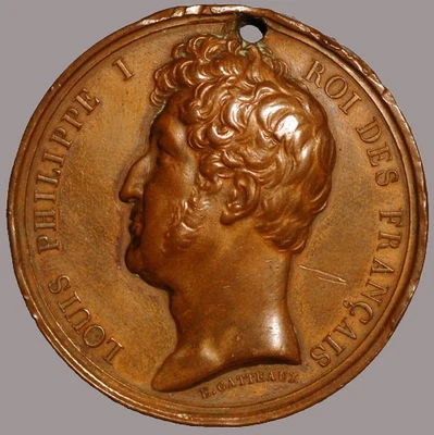 France Medal Louis Philippe I Roi des Francais Prise d’Anvers 1832 - Image 1 of 2