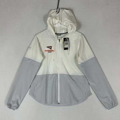 Chaqueta cortavientos mediana para mujer Carroll University NUEVA de calentamiento de fútbol UA NUEVA CON ETIQUETAS Foto 1 de 4