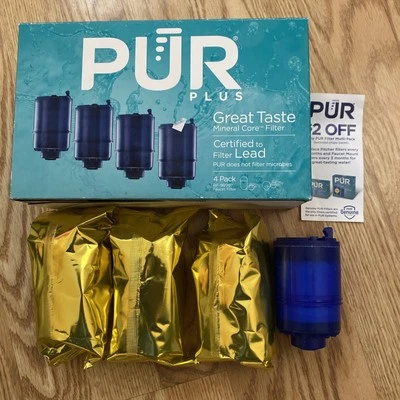 PUR Plus RF-9999 Mineral Core Replacement Faucet Filter 3 Pack Brand New /1 Open - Image 1 of 4