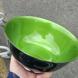 Stunning Reed & Barton 104 Silver Plated Paul Revere Style Bowle Emarald Green - Picture 1 of 8