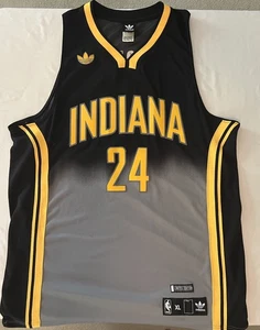 Adidas Pacers Limited Edition Paul George #24 Black Basketball Jersey- Adult XL - Picture 1 of 9