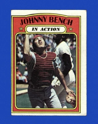 1972 Topps Set-Break #434 Johnny Bench IA en muy buena condición-VGEX (arrugue) *GMCARDS* Foto 1 de 2