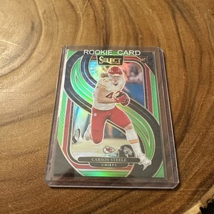 2024 Panini Select - Premier Level Carson Steele #142 Neon Green Prizm 43/49 (RC) - Bild 1 von 2