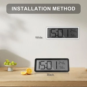 Digital Wall Clock Temperature Display Easy to Use Desk Clock for Living GoqVm - Picture 1 of 22