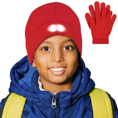 HEAD LIGHTZ by Roq Innovation - Juego de gorro con luz y guantes para niños - Unisex L... Foto 1 de 4