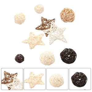 9pcs Home Rattan Decorations Nordic Styled House Ornaments Photo Props - Picture 1 of 9