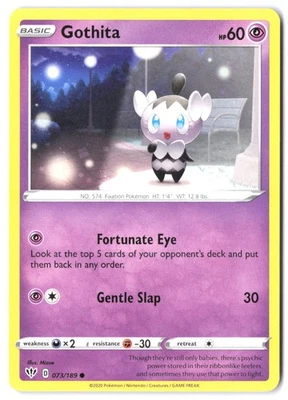 Gothita 073/189 SWSH03: Darkness Ablaze LP - Image 1 of 2