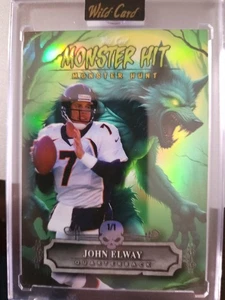 2025 Wildcard Monster Hit John Elway 1/1 Werewolf Denver Broncos  - Picture 1 of 3