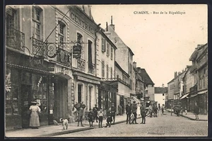 AK Chagny, Rue de la République  - Bild 1 von 2