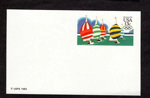 1983 Postal Card #UX100 '84 Olympics Yachting M/NH - Picture 1 of 2