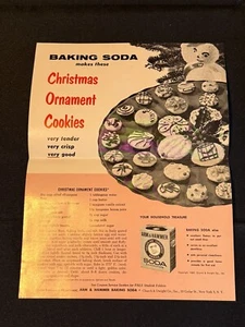 Weihnachtsschmuck Plätzchen Arm und Hammer Backpulver Vintage Ephemera - Bild 1 von 2