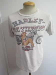 VTG Harley Davidson Panama City Beach, FL Crew Neck T-Shirt S 34-36" Euro 44-46 - Picture 1 of 7
