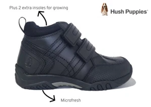 Kids Hush Puppies Jezza Boots Childrens School Shoes Size 10 11 12 13 1 2 - Picture 1 of 1