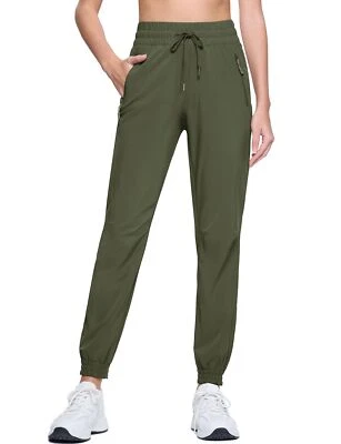 Womens Lightweight Hiking Pants Quick Dry Water Resistant Workout Travel Joggers - Image 1 of 4