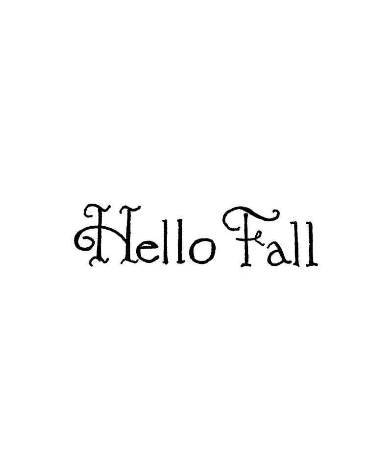 Sello de goma montado en madera Hello Fall Saying NORTHWOODS BB11540 nuevo Foto 1 de 1