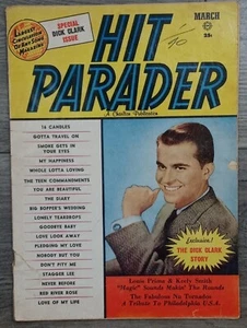 HIT PARADER Young Dick Clark Story Vintage Song Book Magazine March 1959 - Picture 1 of 11