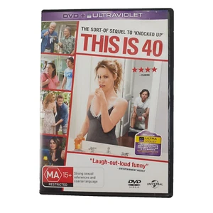 This Is 40 DVD + Ultraviolet, Comedy/Drama/Romance, Paul Rudd, Leslie Mann, VGC - Picture 1 of 4