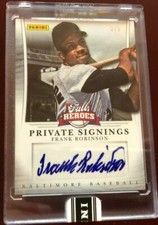 2013 Panini Fall Heroes Private Signings FRANK ROBINSON AUTO #3/5 Made Orioles 