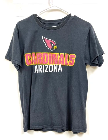 NFL Team Apparel Mens Black Graphic T Shirt - Cardinals Arizona - Size M Cover