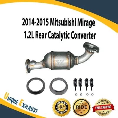 Conversor catalítico traseiro para 2014-2024 Mitsubishi Mirage 1.2L em estoque NOVO - Imagem 1 de 4