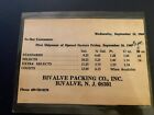 Vintage  1969 Bivalve Packing Oyster Price List Postcard