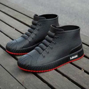 Rain Shoes for Men Fashion Non-slip Men Rain Boots New Comfortable Waterproof - Picture 1 of 16