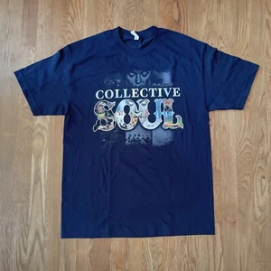 Collective Soul Concert Navy Graphic T Shirt - Small And Large Avail . New - Picture 1 of 9