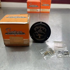 Simpson Model 55R AMPERES Gauge 0-100 NOS MR36P100ACAAR - Picture 1 of 5