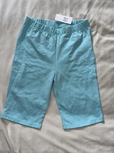 NWT Gap Girls Green Cotton Compression Shorts With Sparks Size L - Picture 1 of 1
