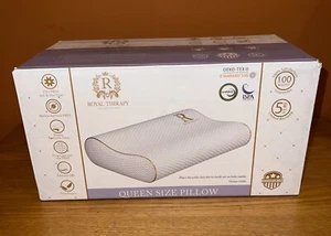 Almohada de espuma viscoelástica Royal Therapy Queen, contorno ortopédico, cervical, dolor de cuello - Imagen 1 de 3