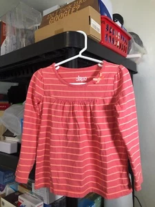 Circo Girls Long Sleeve Striped Shirt in Pink Size 4T - Picture 1 of 4