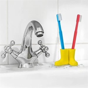 Welly Boots Toothbrush Holder Toothbrush Cup Bathroom Utensils Novelty Kids Tidy - Picture 1 of 9