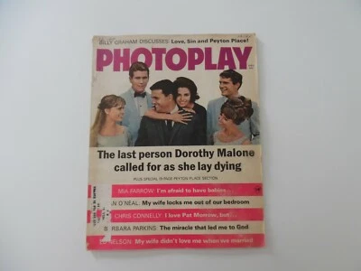 Photoplay Magazine December 1965 Peyton Place Ryan O'Neal Mia Farrow - Image 1 of 2