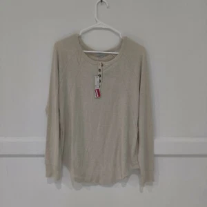 Brandneu Warm & Gemütlich Lifestyle Henley Oberteil Strick Pullover Gr. L B163 - Bild 1 von 1