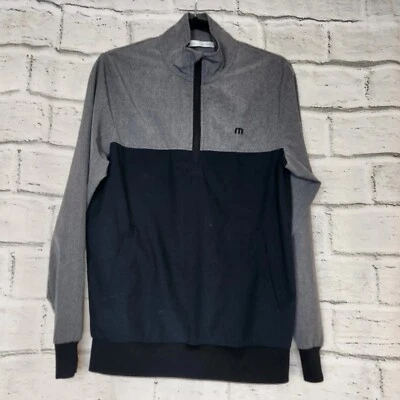 Travis Mathew 1/2 Zip Pullover Jacket Blue Gray Long-Sleeved Size Small Golf - Image 1 of 4
