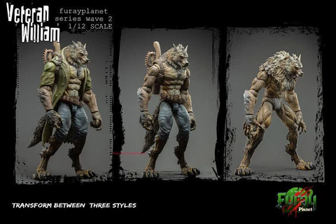 1/12 Werewolf Veteran William Action Figure Model Toys Collection Decoration Cover