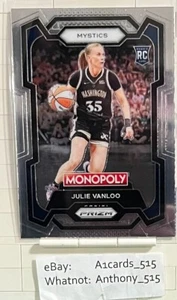 Julie Vanloo - 2024 WNBA Monopoly Prizm Rookie #34 - Washington Mystics - Picture 1 of 3