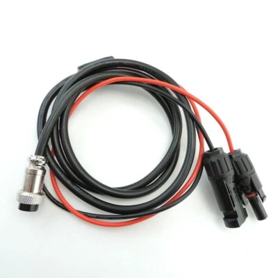 12AWG 0.3M 1M 12V 48V DC GX16 2 pin female cable to Solar panel power wire Line - Image 1 of 4