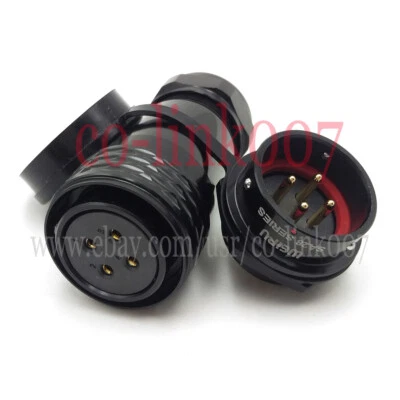 SA28 WEIPU 4Pin Panel Mount Waterproof IP67 Connector,Electrical Cable Connector - Image 1 of 4