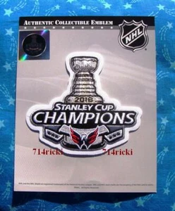 2018 Stanley Cup Final Finals Champions Patch Washington Capitals Collector - Picture 1 of 2