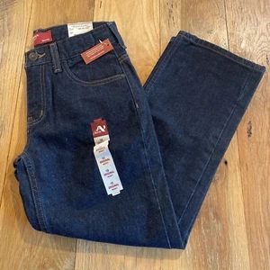 New Arizona Boy's Denim Blue Jeans Size 10 Husky Straight Adjustable Waist - Picture 1 of 8