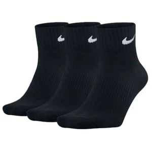 CALCETINES DE CUARTO - CALCETINES DE TOBILLO NIKE NEGROS - PAQUETE DE 3 CALCETINES DE ENTRENAMIENTO DIARIO - Imagen 1 de 1