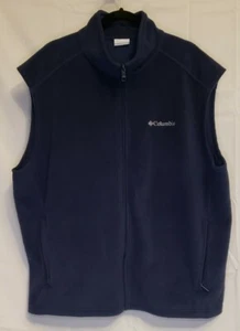 Columbia Sportswear ärmellose Fleeceweste mit durchgehendem Reißverschluss für Herren - blau Größe 2XL - Bild 1 von 5