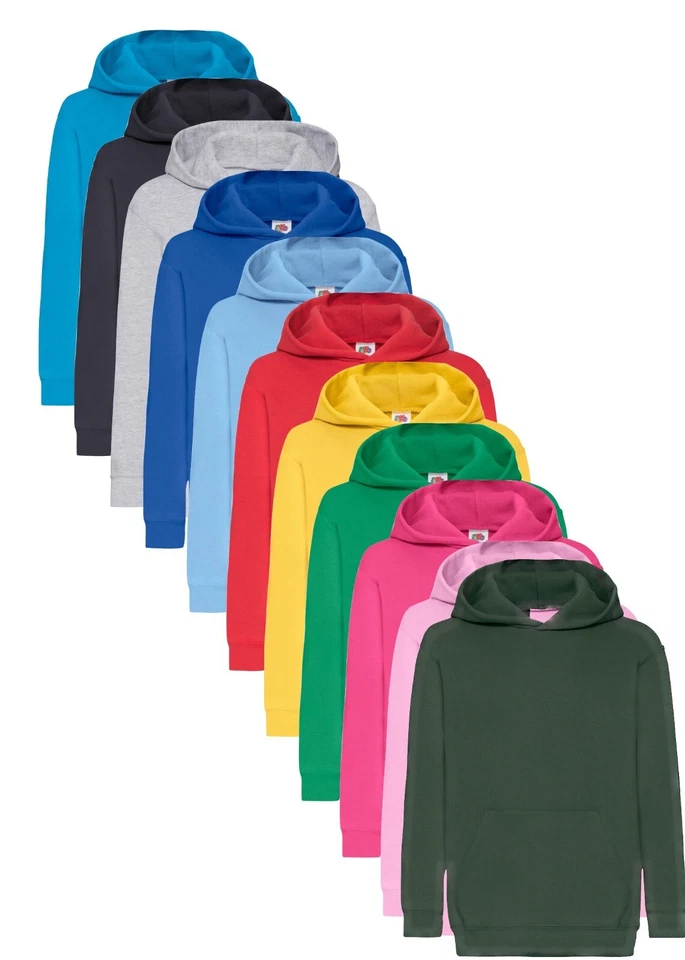 Fruit of the Loom Kinder Jungen Mädchen Kapuzenpullover Hoodie