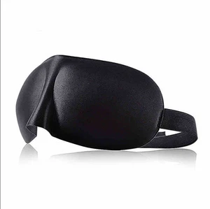 Weich gepolstert 3D Design Auge Schlafmaske Hilfe Schatten Abdeckung Augenbinde Rest Reise UK - Bild 1 von 2