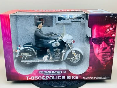 Aoshima TERMINATOR 3 T-850 POLICE BIKE 1/10 RC 27 MHz Miracle House 2003 Toy - Image 1 of 4