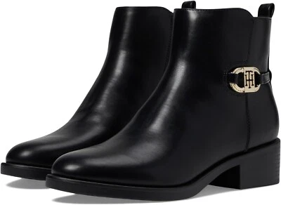 Tommy Hilfiger Imiera Womens Ankle Boots Black Faux Leather - Image 1 of 4