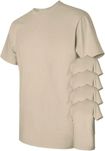 Gildan (paquete de 5) Camiseta en blanco de manga corta ultra algodón liso a granel ARENA - Imagen 1 de 9