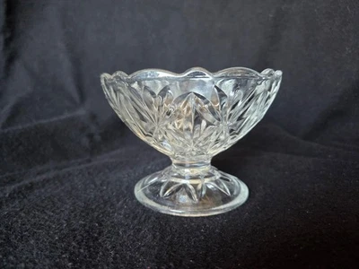 Waterford Crystal:  Canterbury 6" Scolloped Edge Pedastal Bowl LAST ONE - Image 1 of 4