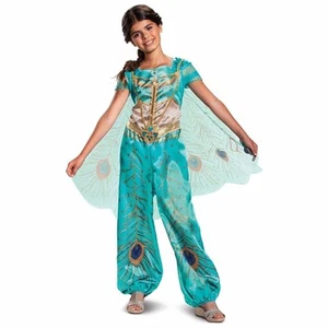 Jasmine Teal Classic Disney Aladdin Princess Genie Toddler Girls Costume 3T-4T - Picture 1 of 3